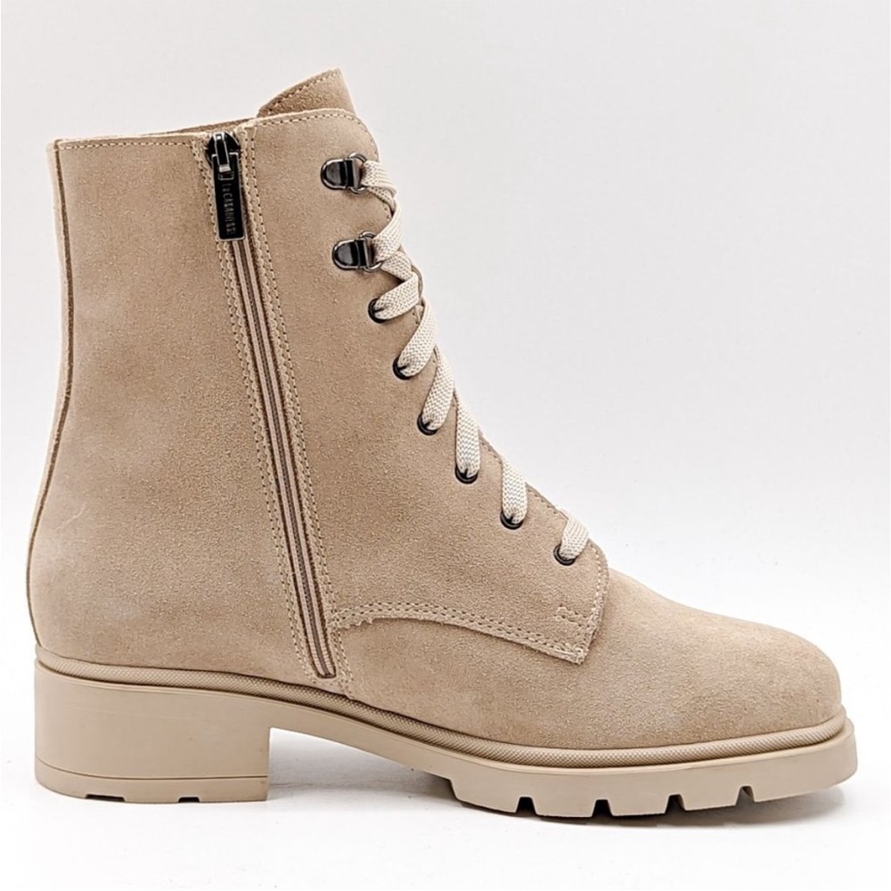 La Canadienne Women Sabel Waterproof
Suede Sand Combat Boots 6.5 M (D 460) - Picture 3 of 15